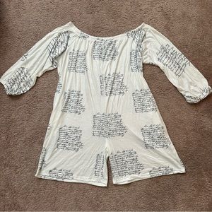 One piece short romper size 5X